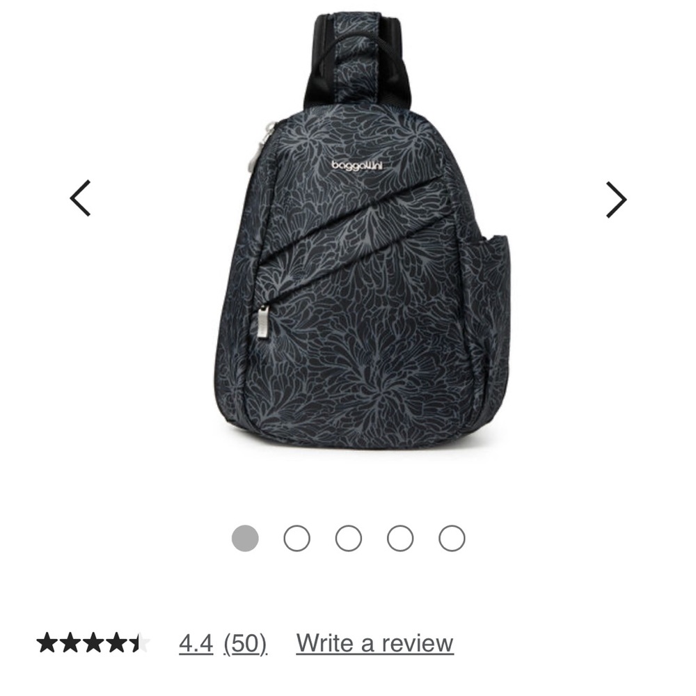 Baggallini Black Sling Bag NWOT